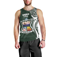 Personalised Tonga Takuilau College Men Tank Top Est 1975 Tongan Ngatu Pattern LT14 - Polynesian Pride