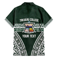 Personalised Tonga Takuilau College Family Matching Short Sleeve Bodycon Dress and Hawaiian Shirt 50th Anniversary Ngatu Kupesi LT14 - Polynesian Pride