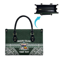 Personalised Tonga Takuilau College Leather Bag 50th Anniversary Ngatu Kupesi - Polynesian Pride