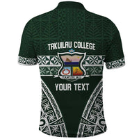 Personalised Tonga Takuilau College Polo Shirt 50th Anniversary Ngatu Kupesi - Polynesian Pride