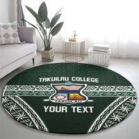 Personalised Tonga Takuilau College Round Carpet 50th Anniversary Ngatu Kupesi LT14 - Polynesian Pride