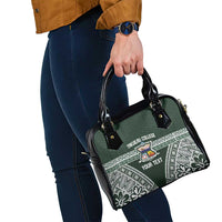 Personalised Tonga Takuilau College Shoulder Handbag 50th Anniversary Ngatu Kupesi - Polynesian Pride