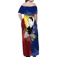 Philippines Rizal Day Family Matching Off Shoulder Maxi Dress and Hawaiian Shirt Filipino Sampaguita Grunge Style LT14 - Polynesian Pride