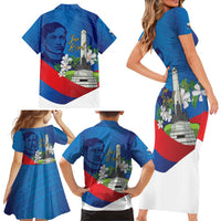 Philippines Rizal Day Family Matching Short Sleeve Bodycon Dress and Hawaiian Shirt Filipino Motto Stella Polynesian Pattern LT14 - Polynesian Pride