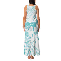 Polynesia Cervical Cancer Awareness Month Family Matching Tank Maxi Dress and Hawaiian Shirt Polynesian Women Faith Hope Love! LT14 - Polynesian Pride