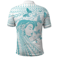 Polynesia Cervical Cancer Awareness Month Polo Shirt Polynesian Women Faith Hope Love!