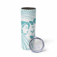 Polynesia Cervical Cancer Awareness Month Skinny Tumbler Polynesian Women Faith Hope Love! LT14 - Polynesian Pride