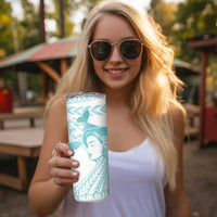 Polynesia Cervical Cancer Awareness Month Skinny Tumbler Polynesian Women Faith Hope Love! LT14 - Polynesian Pride