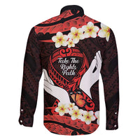 Polynesia AIDS Awareness Month Family Matching Puletasi and Hawaiian Shirt Take The Rights Path Polynesian Pattern LT14 - Polynesian Pride