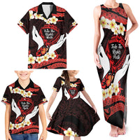 Polynesia AIDS Awareness Month Family Matching Tank Maxi Dress and Hawaiian Shirt Take The Rights Path Polynesian Pattern LT14 - Polynesian Pride