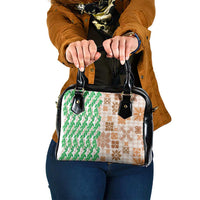 Aloha Hawaii Palaka Tuberose Lei Shoulder Handbag Hawaiian Quilt Seamless Style - Polynesian Pride