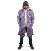 Purple Hawaii Palaka Honohono Pikake Cloak Hawaiian Orchid Lei Polynesian Pattern - Polynesian Pride
