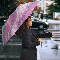 Pink Hawaii Palaka Honohono Pikake Umbrella Hawaiian Orchid Lei Polynesian Pattern - Polynesian Pride