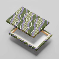 Green Hawaii Palaka Honohono Pikake Canvas Wall Art Hawaiian Orchid Lei Polynesian Pattern LT14 - Polynesian Pride
