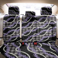 Black Hawaii Palaka Honohono Pikake Back Car Seat Cover Hawaiian Orchid Lei Polynesian Pattern - Polynesian Pride
