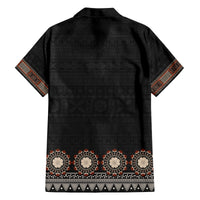 Bula Fiji Dashiki Vintage Fijian Masi Tapa Pattern Family Matching Off Shoulder Maxi Dress and Hawaiian Shirt LT14 - Polynesian Pride