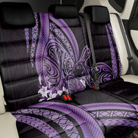 Purple Polynesia Easter Day Back Car Seat Cover Eggs With Bunny Polynesian Pattern LT14 - Polynesian Pride