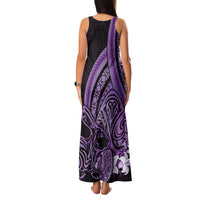 Purple Polynesia Easter Day Family Matching Tank Maxi Dress and Hawaiian Shirt Eggs With Bunny Polynesian Pattern LT14 - Polynesian Pride