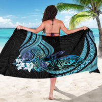 Turquoise Polynesia Easter Day Sarong Eggs With Bunny Polynesian Pattern LT14 - Polynesian Pride