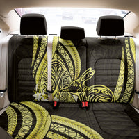 Yellow Polynesia Easter Day Back Car Seat Cover Eggs With Bunny Polynesian Pattern LT14 - Polynesian Pride