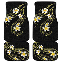 Polynesia Tattoo With Plumeria Car Mats Elegant Vibes