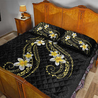 Polynesia Tattoo With Plumeria Quilt Bed Set Elegant Vibes