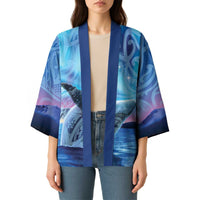 New Zealand Matariki Humpback Whale Kimono Paikea Maori New Year Blue Galaxy
