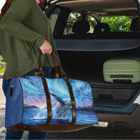 New Zealand Matariki Humpback Whale Travel Bag Paikea Maori New Year Blue Galaxy