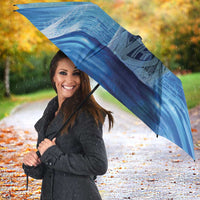New Zealand Matariki Humpback Whale Umbrella Paikea Maori New Year Blue Galaxy