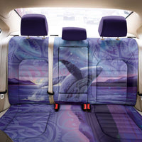 New Zealand Matariki Humpback Whale Back Car Seat Cover Paikea Maori New Year Purple Galaxy