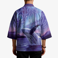 New Zealand Matariki Humpback Whale Kimono Paikea Maori New Year Purple Galaxy