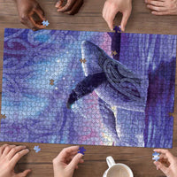 New Zealand Matariki Humpback Whale Puzzle Paikea Maori New Year Purple Galaxy