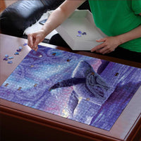 New Zealand Matariki Humpback Whale Puzzle Paikea Maori New Year Purple Galaxy