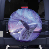 New Zealand Matariki Humpback Whale Spare Tire Cover Paikea Maori New Year Purple Galaxy LT14 No hole Purple - Polynesian Pride