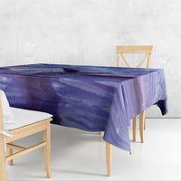 New Zealand Matariki Humpback Whale Tablecloth Paikea Maori New Year Purple Galaxy