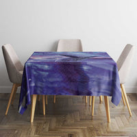 New Zealand Matariki Humpback Whale Tablecloth Paikea Maori New Year Purple Galaxy