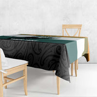 AUNZ Rugby Custom Tablecloth Australia Kangaroo New Zealand Silver Fern - Polynesian Pride