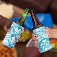 New Zealand Darts 4 in 1 Can Cooler Tumbler Aotearoa Maori Its In My DNA White - Polynesian Pride