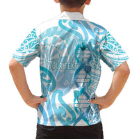 Personalised New Zealand Darts Family Matching Tank Maxi Dress and Hawaiian Shirt Aotearoa Maori Its In My DNA White LT14 - Polynesian Pride