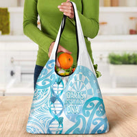 New Zealand Darts Grocery Bag Aotearoa Maori Its In My DNA White - Polynesian Pride