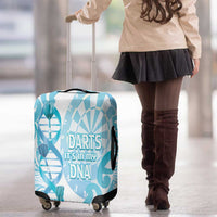 New Zealand Darts Luggage Cover Aotearoa Maori Its In My DNA White - Polynesian Pride