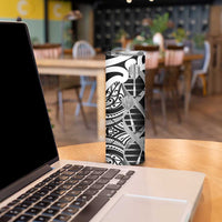 New Zealand Darts Skinny Tumbler Aotearoa Maori Its In My DNA Black LT14 - Polynesian Pride