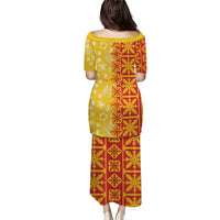 Kahili Quilt Hawaii Puletasi Tropical Flower Seamless Half Style LT14 - Polynesian Pride