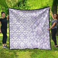 Pastel Purple Kahili Quilt Hawaii Quilt Tropical Flower Seamless Half Style