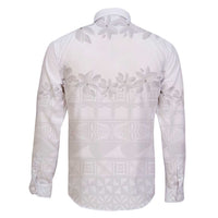 Tokelau White Sunday Family Matching Short Sleeve Bodycon Dress and Hawaiian Shirt Polynesian Pattern Gardenia Thunbergia LT14 - Polynesian Pride