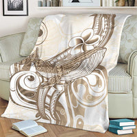 Brown Hawaii Humpback Whale Blanket Polynesian Tribal Ocean Vibes