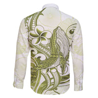 Lime Green Hawaii Family Matching Short Sleeve Bodycon Dress and Hawaiian Shirt Humpback Whale Tattoo Polynesian Tribal Ocean Vibes LT14 - Polynesian Pride