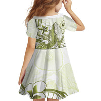 Lime Green Hawaii Family Matching Tank Maxi Dress and Hawaiian Shirt Humpback Whale Tattoo Polynesian Tribal Ocean Vibes