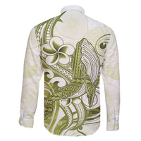 Lime Green Hawaii Family Matching Tank Maxi Dress and Hawaiian Shirt Humpback Whale Tattoo Polynesian Tribal Ocean Vibes