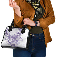 Purple Hawaii Shoulder Handbag Humpback Whale Tattoo Polynesian Tribal Ocean Vibes